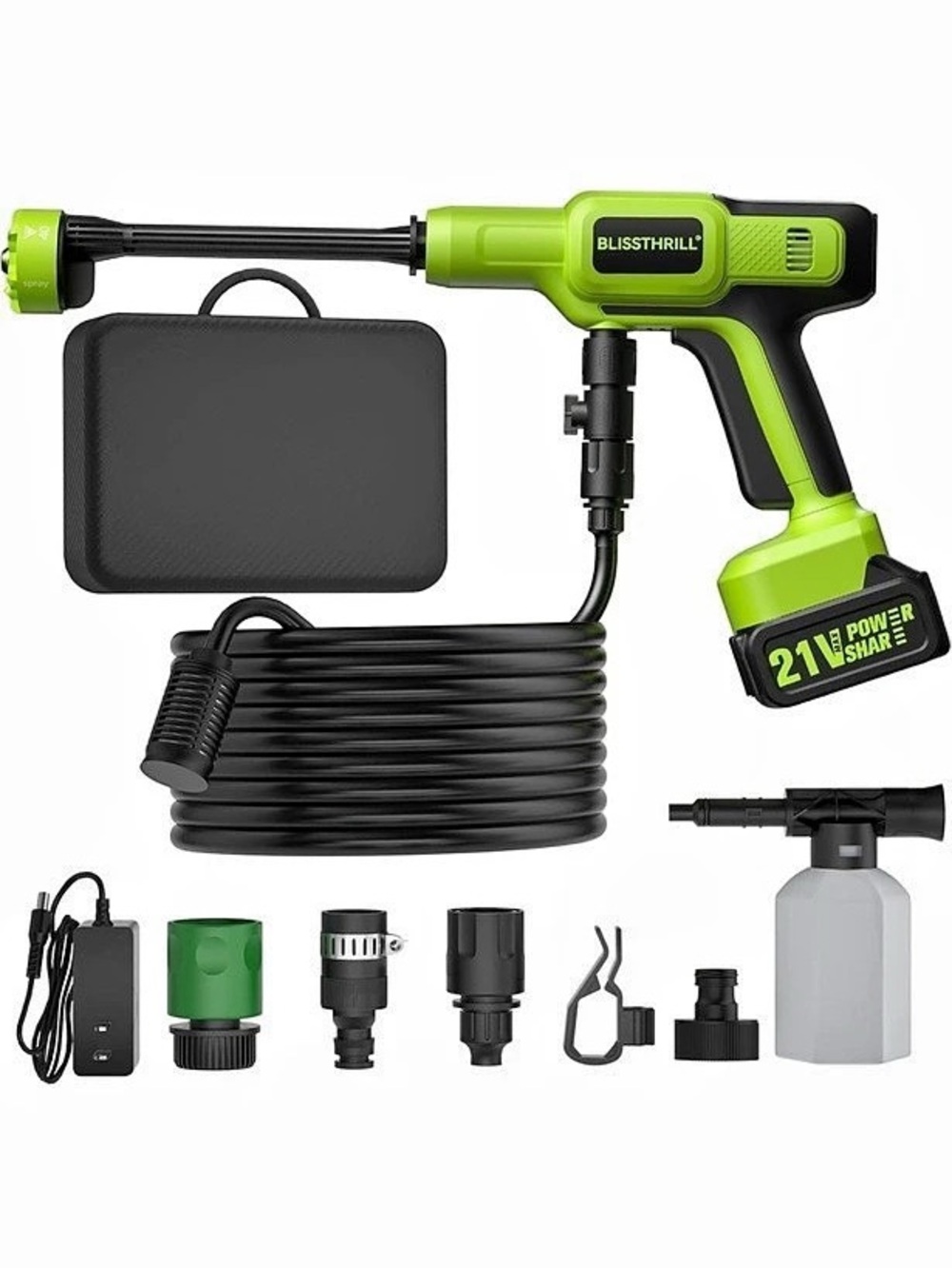 BLISS-TRILL Portable Pressure Washer 1480 PSI